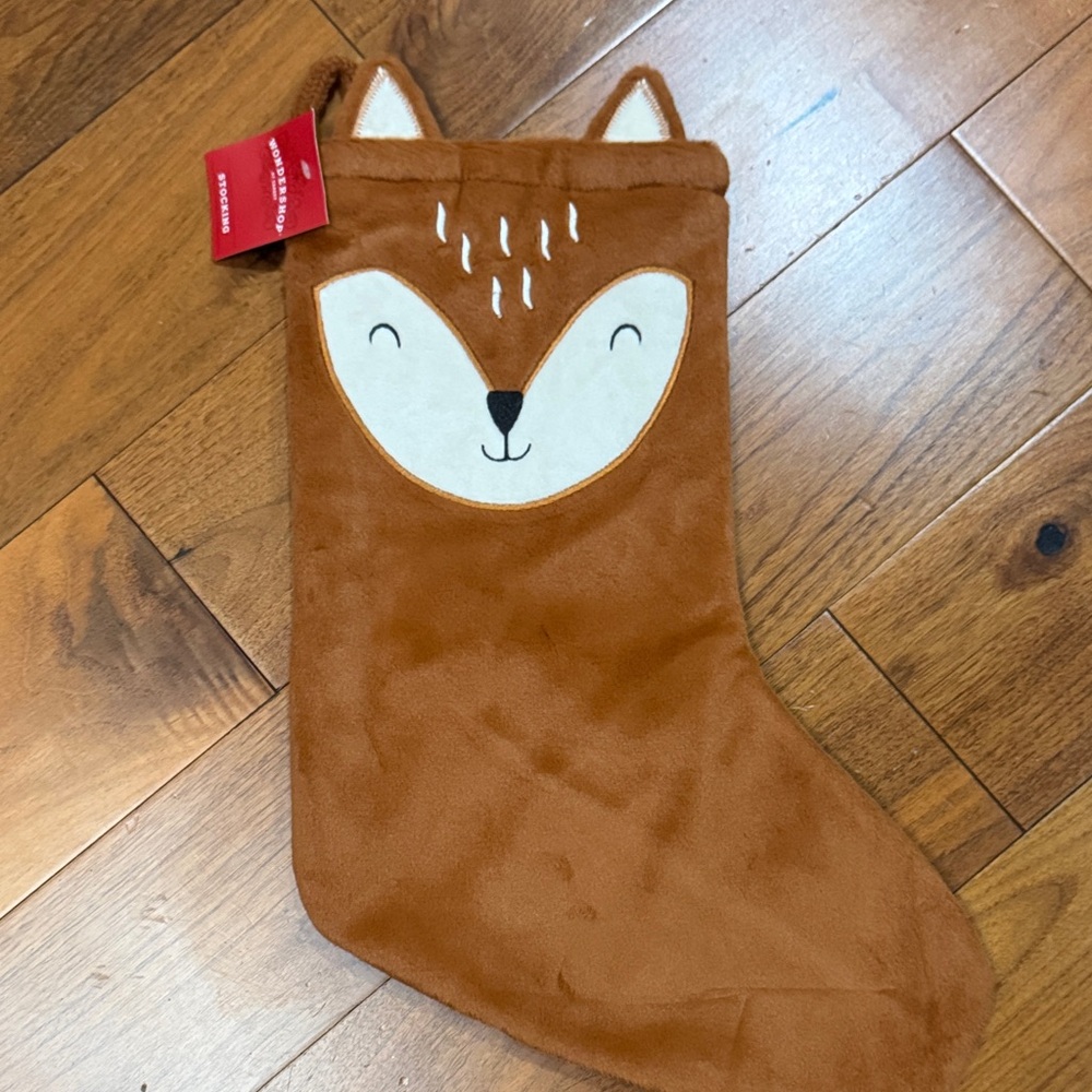 Wondershop Brown Fox Holiday Stocking